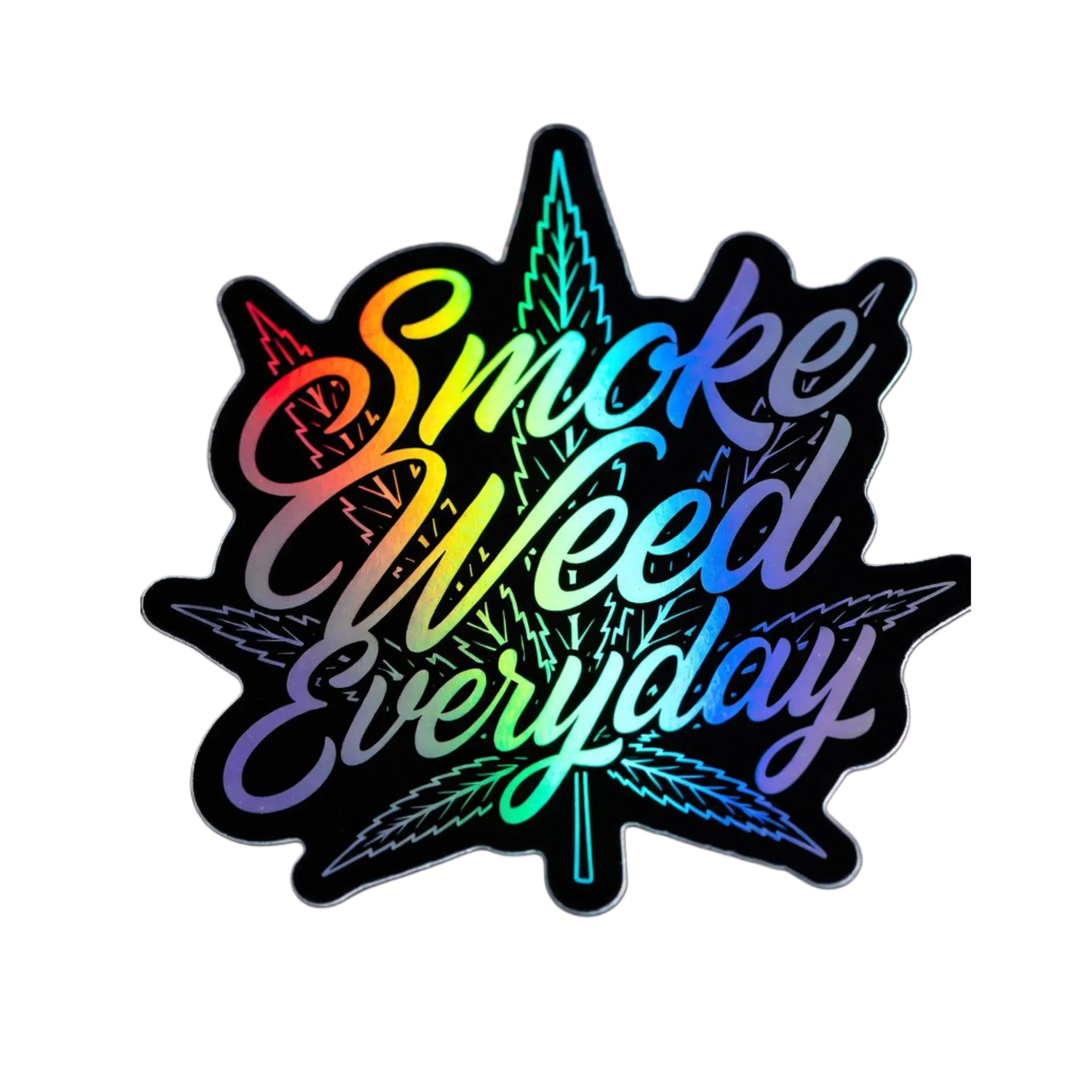 Rainbow Smoke Weed Everyday Sticker – 3"