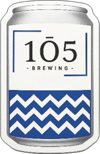 105 Brewing custom die-cut sticker