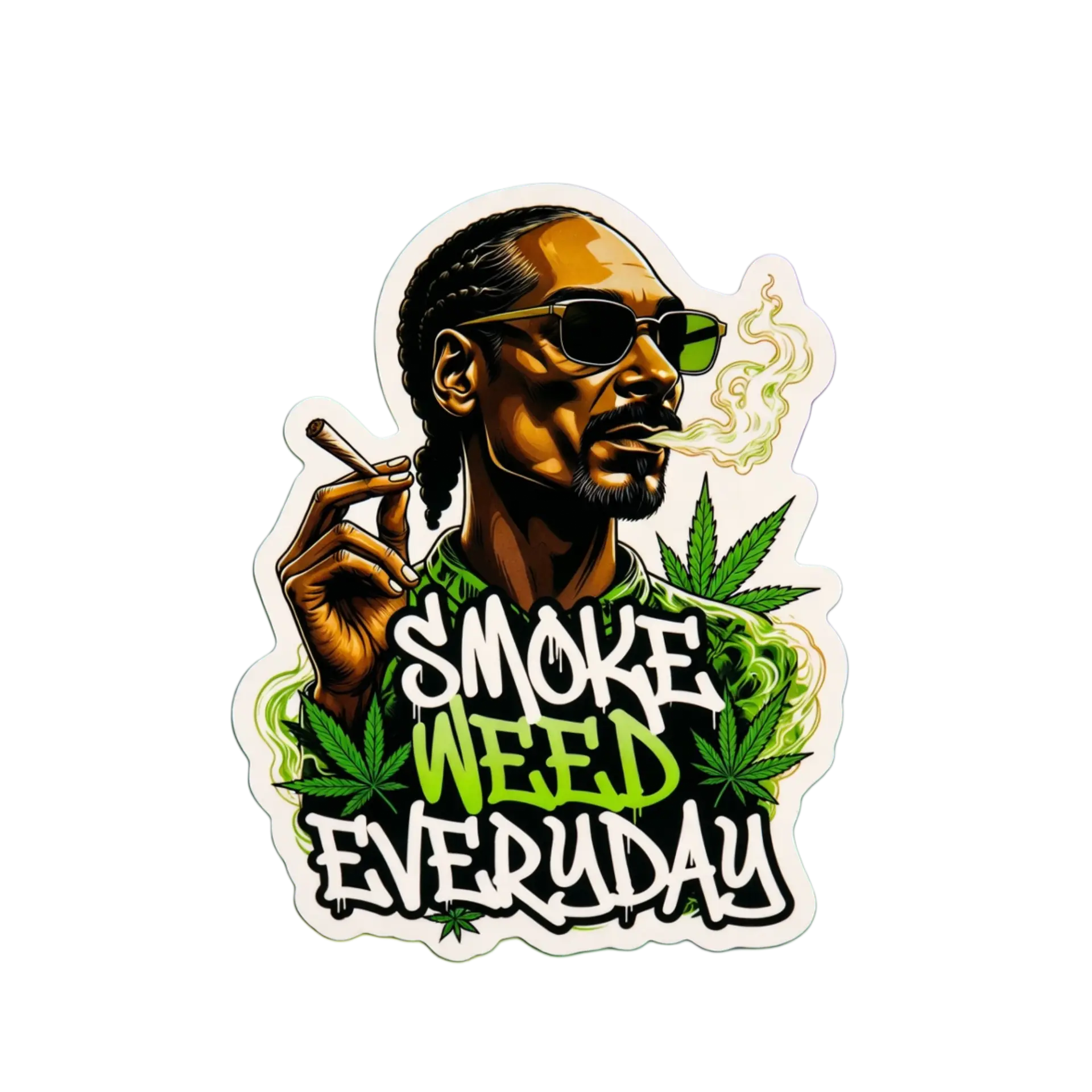 Smoke Weed Everyday Rap-Inspired Sticker – 3"