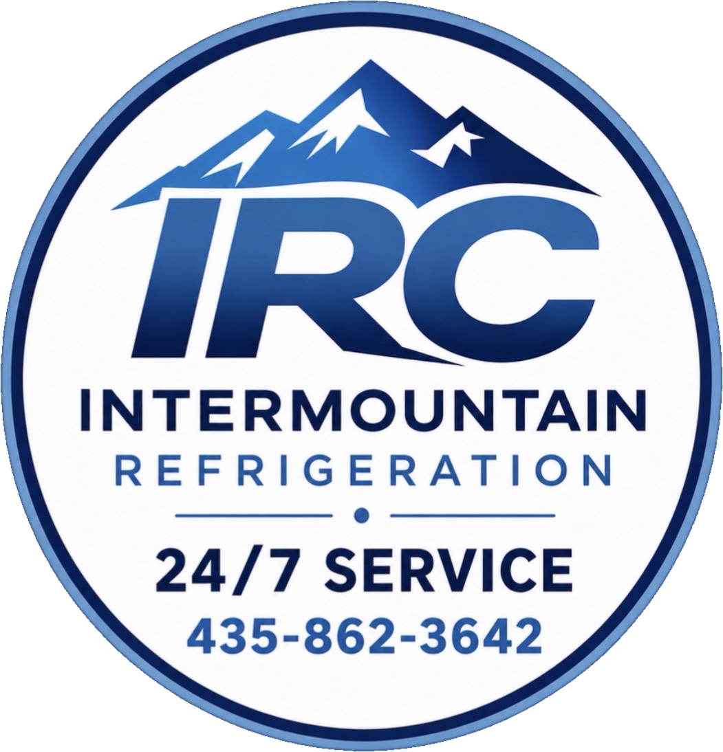 Intermountain Refrigeration custom die-cut sticker