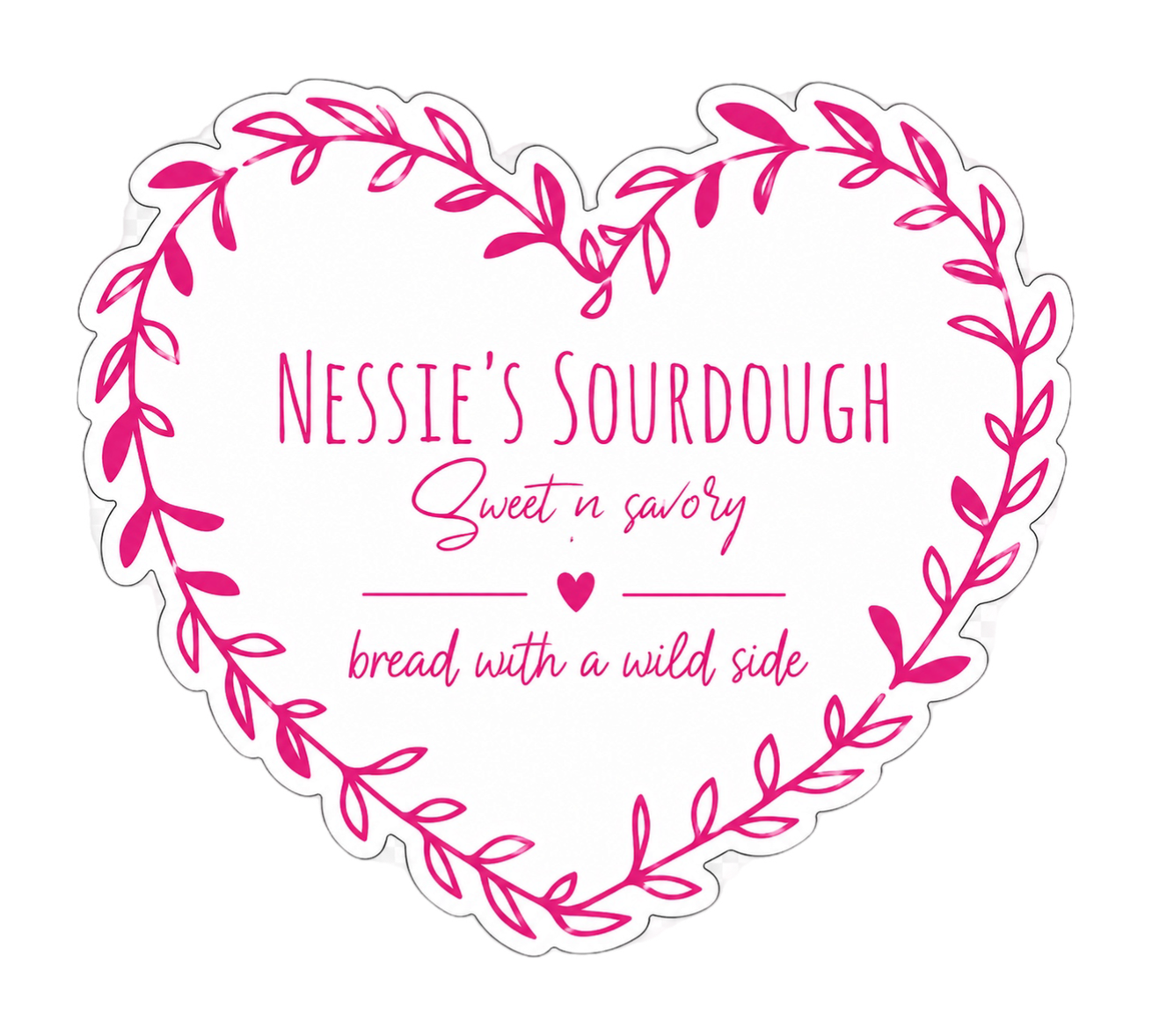 Nessie's Sourdough custom die-cut sticker