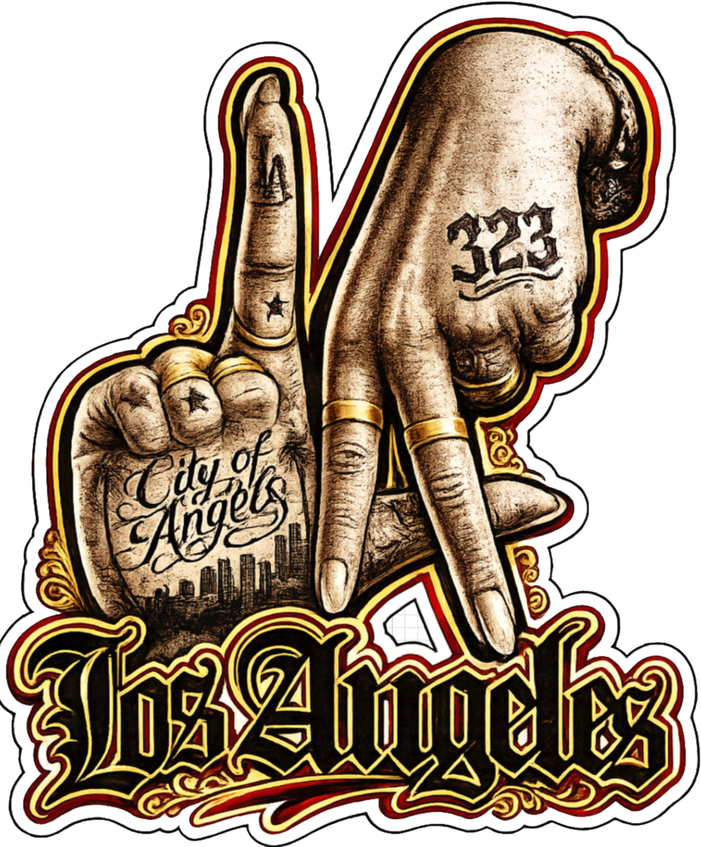 Los Angeles — City of Angels custom die-cut sticker