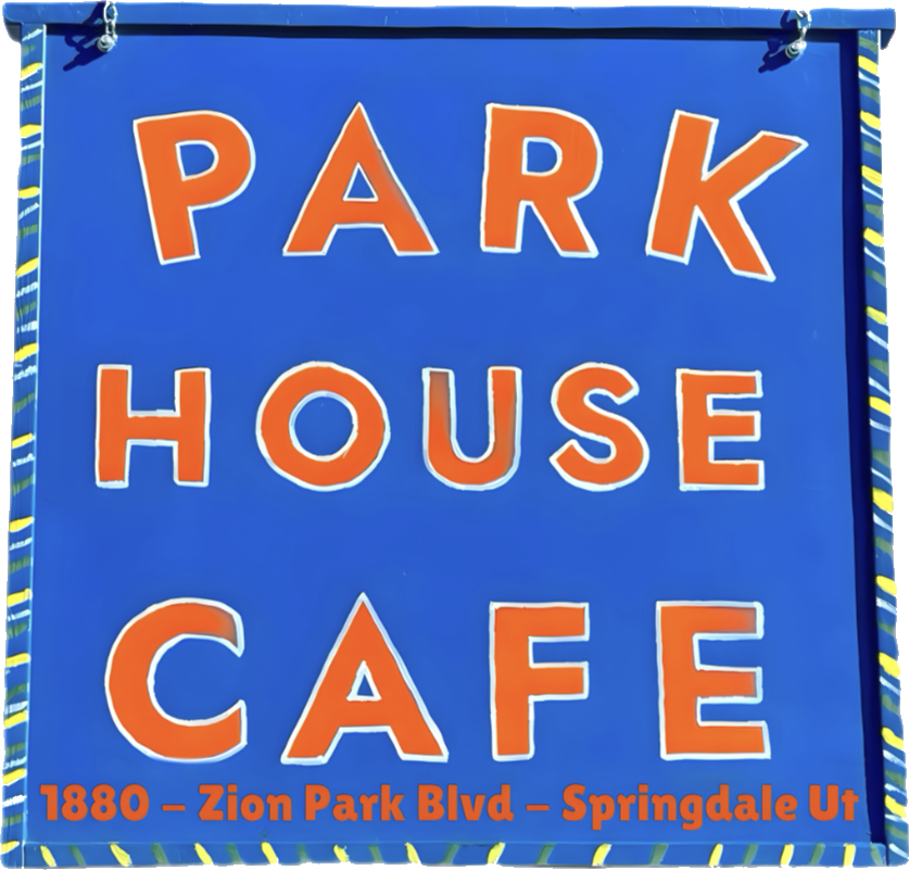 Park House Cafe custom die-cut sticker