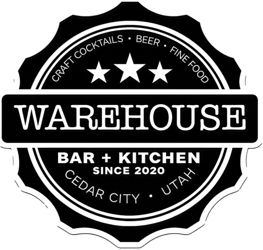 Warehouse Bar + Kitchen custom die-cut sticker